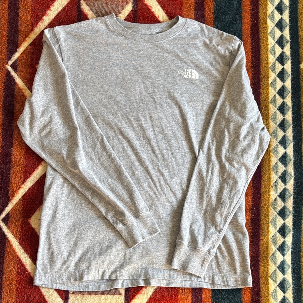 The North Face Men's Heather Gray Long Sleeve Tee